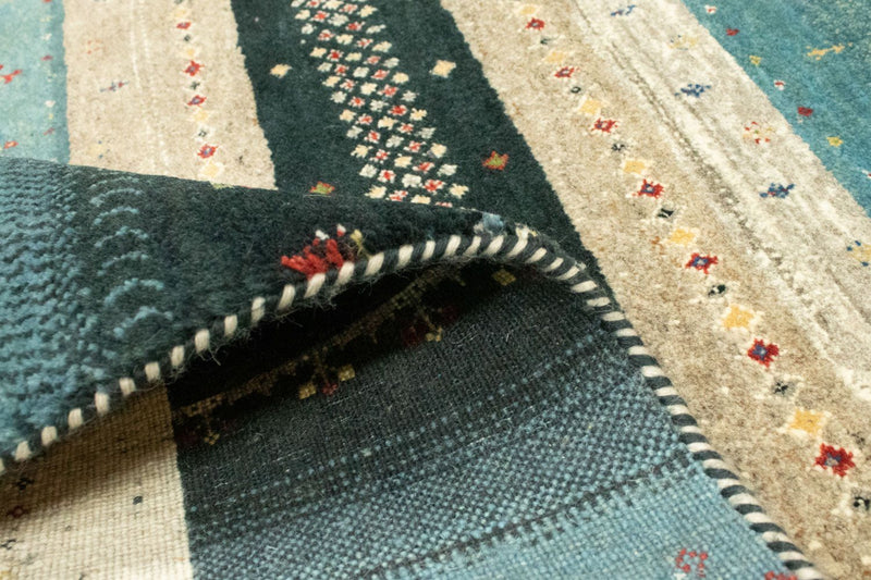 Gabbeh Tæppe - Loribaft Persisk - 237 x 163 cm - flerfarvet