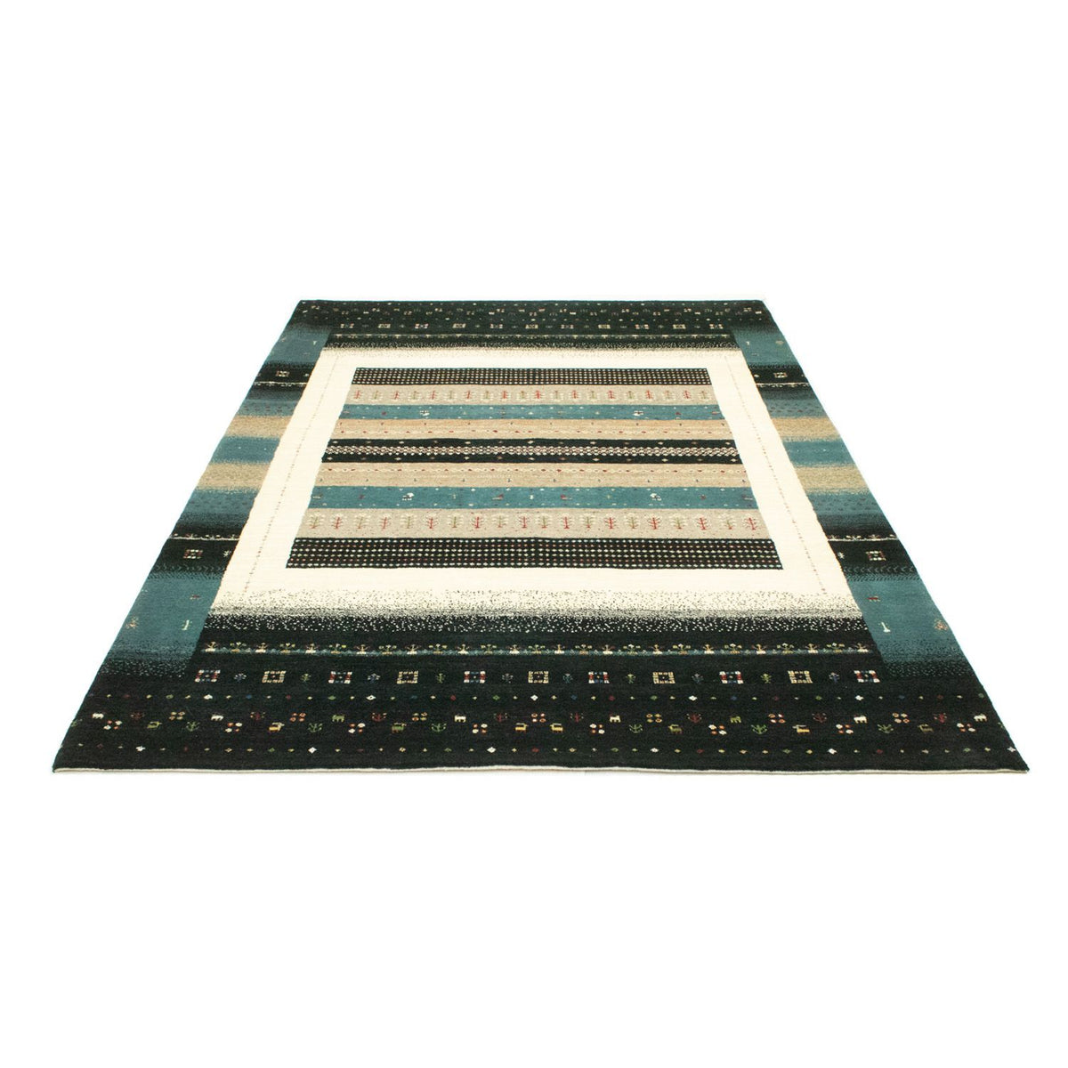 Gabbeh Tæppe - Loribaft Persisk - 241 x 170 cm - flerfarvet