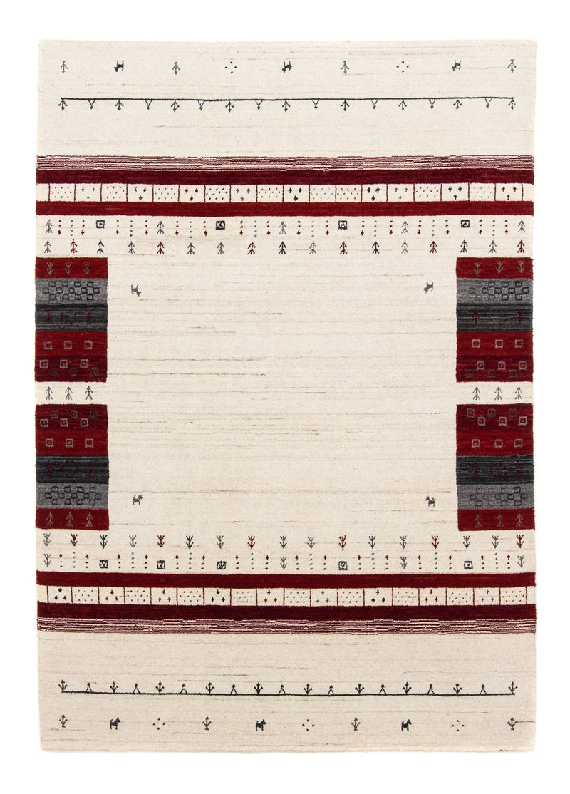 Gabbeh Tæppe - Loribaft Persisk - 200 x 140 cm - beige