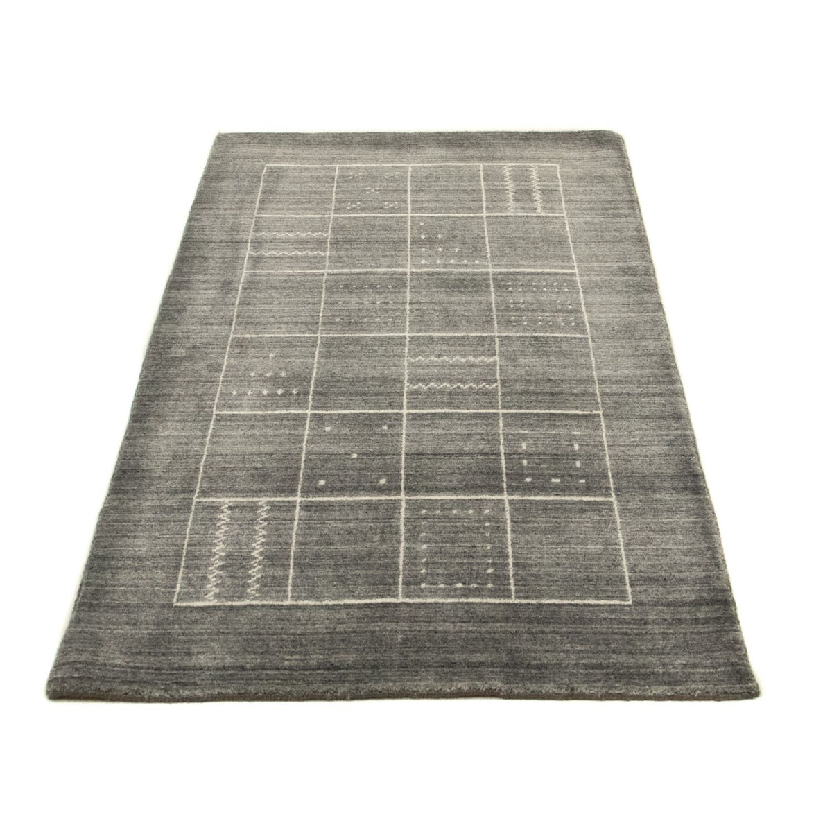 Vintage tæppe - 144 x 74 cm - grå