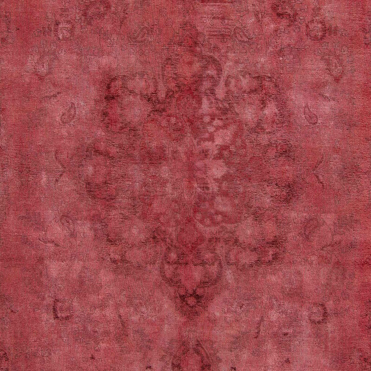Vintage tæppe - 383 x 285 cm - mørkerød