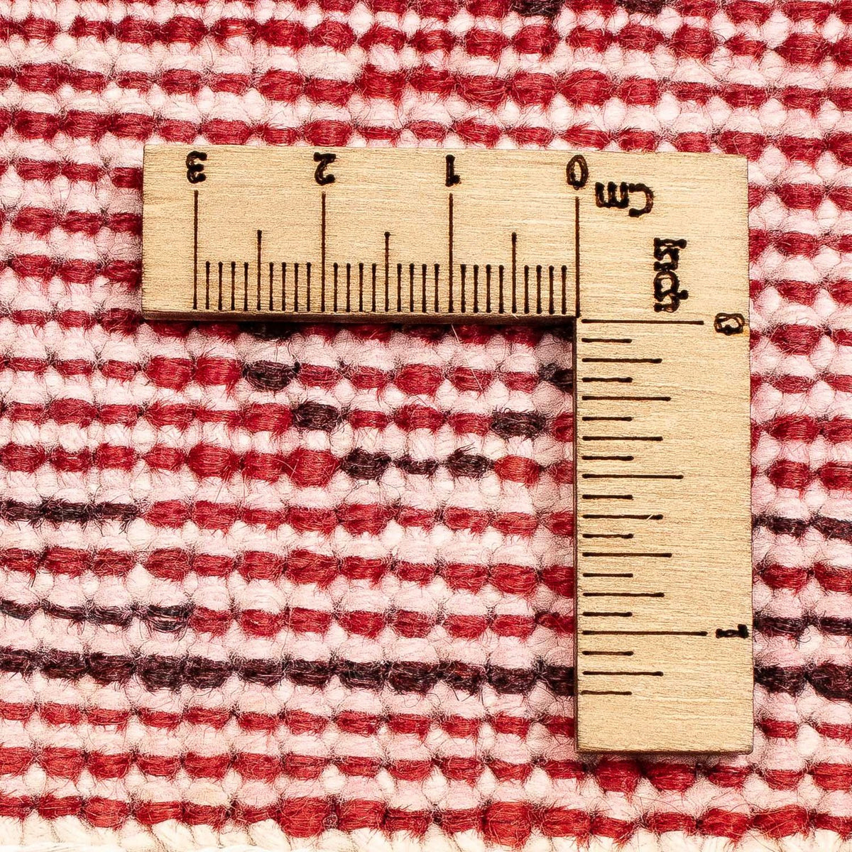 Designer tæppe - 210 x 156 cm - mørkerød