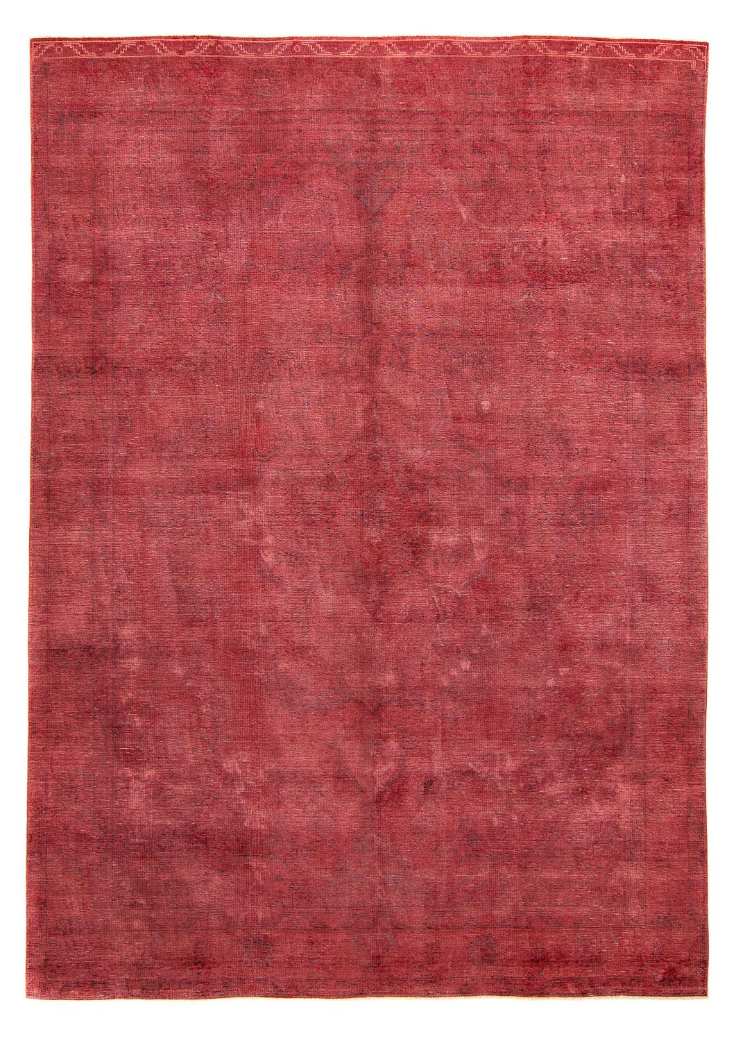 Designer tæppe - 210 x 156 cm - mørkerød
