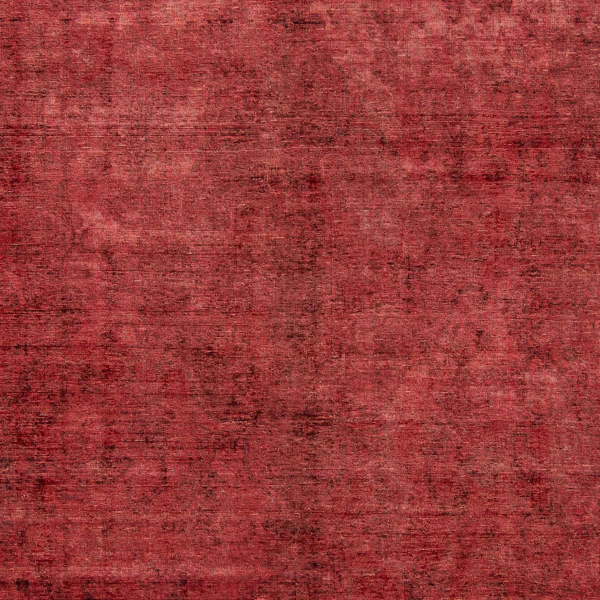 Vintage tæppe - 401 x 302 cm - mørkerød