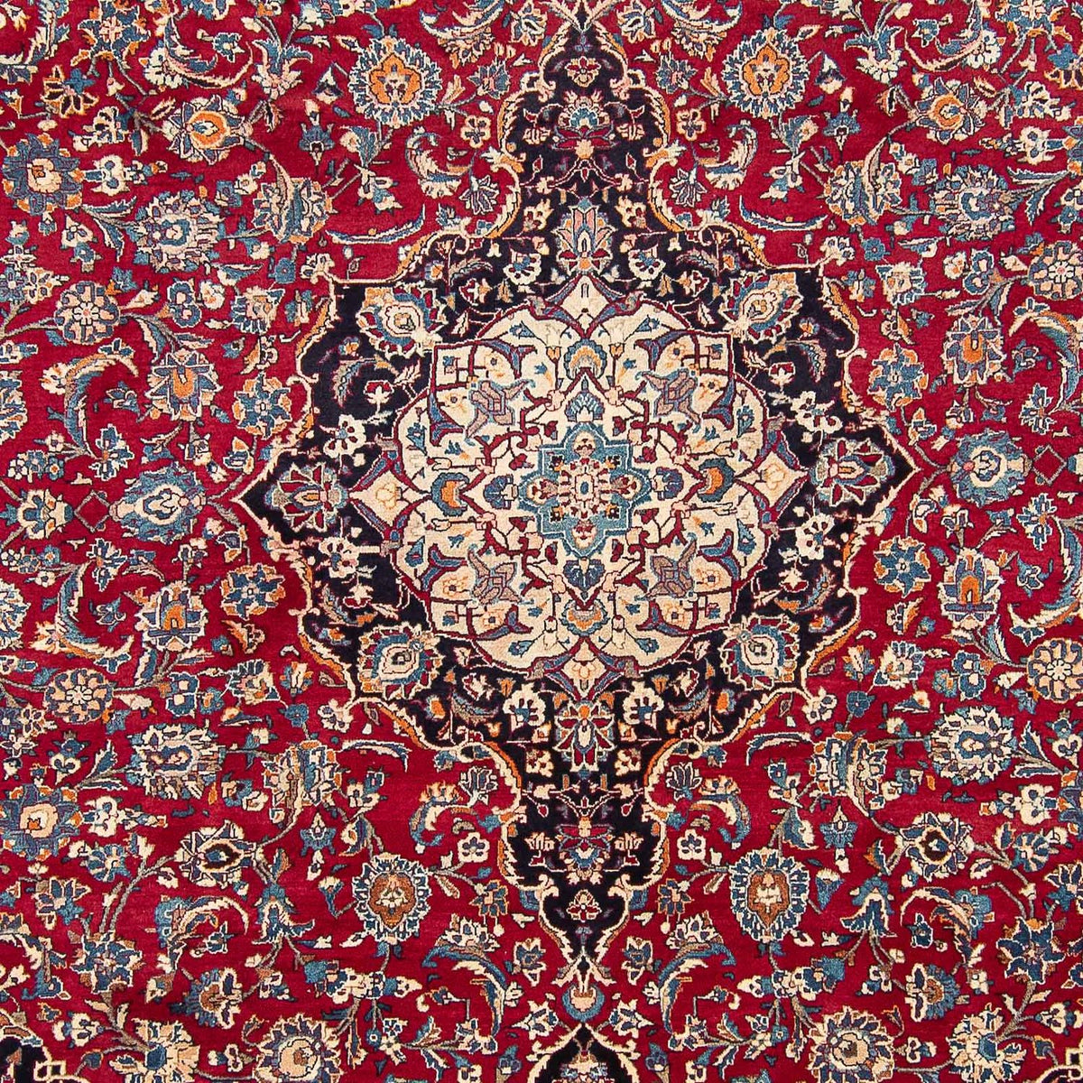 Persisk tæppe - Keshan - 375 x 291 cm - rød