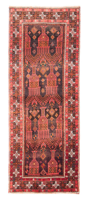 Løber Persisk tæppe - Nomadisk - 294 x 118 cm - rød