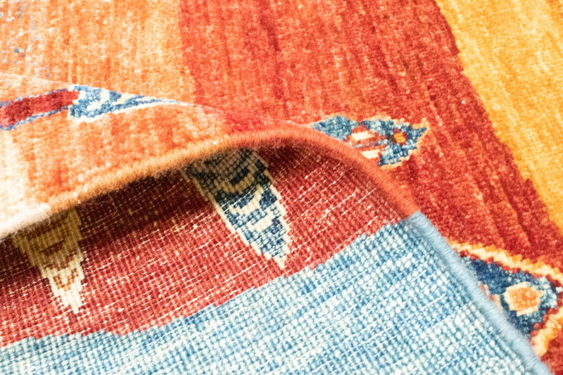 Gabbeh Tæppe - Loribaft Persisk - 206 x 157 cm - flerfarvet