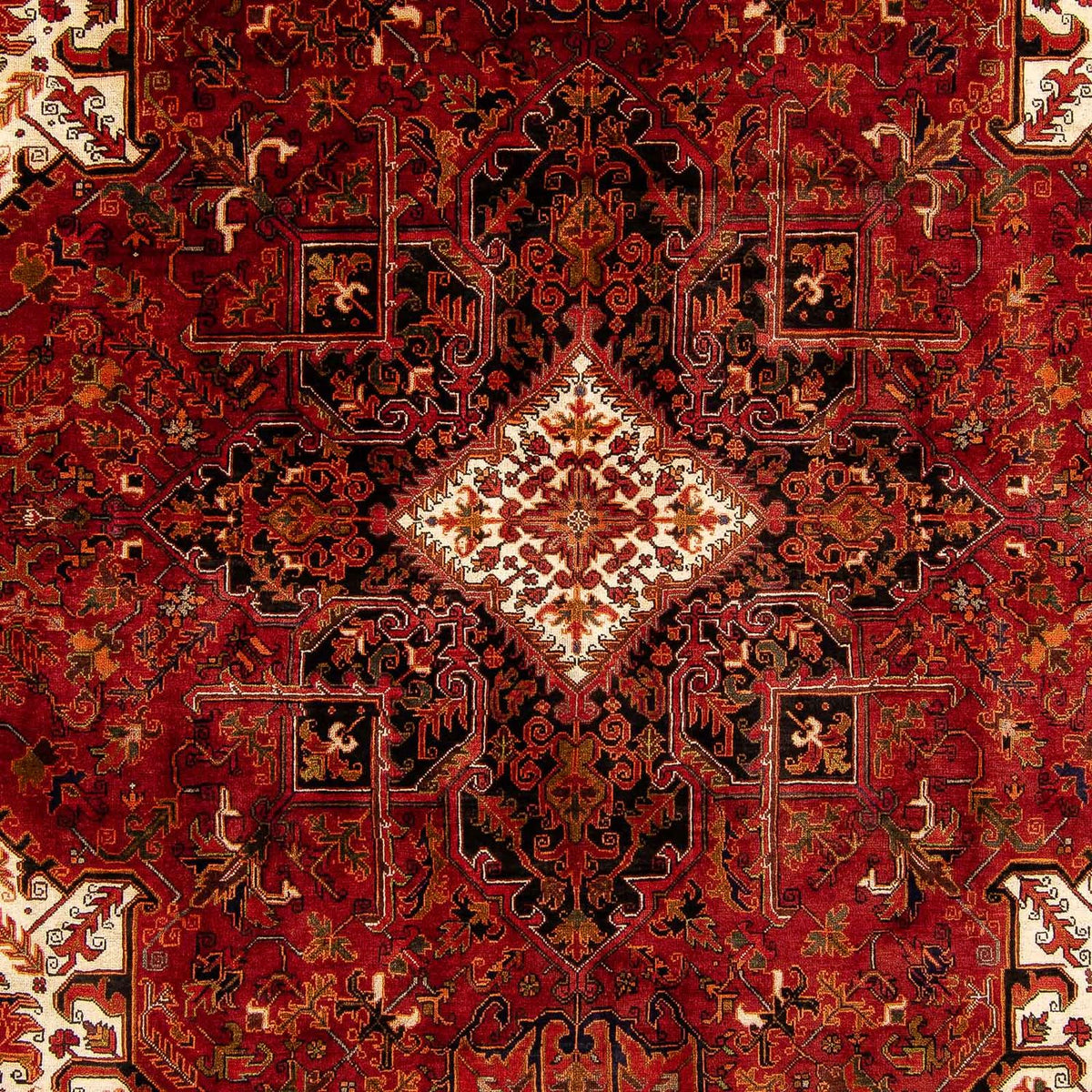 Persisk tæppe - Nomadisk - 400 x 300 cm - mørkerød