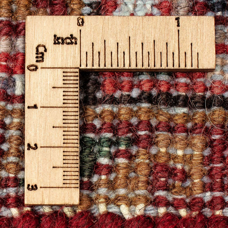 Persisk tæppe - Nomadisk - 386 x 305 cm - mørkerød