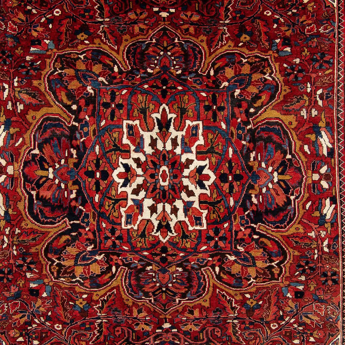 Persisk tæppe - Nomadisk - 405 x 296 cm - mørkerød