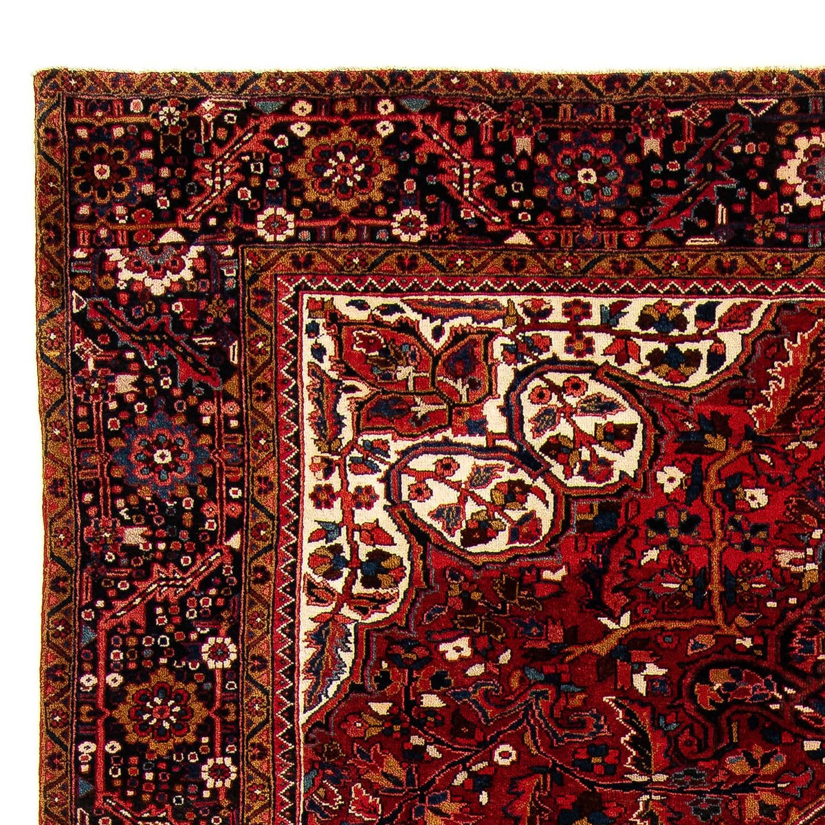 Persisk tæppe - Nomadisk - 405 x 296 cm - mørkerød