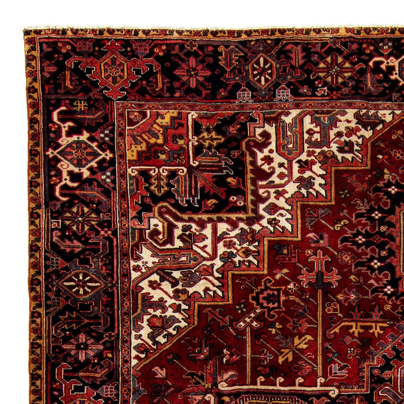Persisk tæppe - Nomadisk - 380 x 310 cm - mørkerød