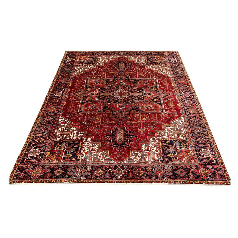 Persisk tæppe - Nomadisk - 380 x 310 cm - mørkerød