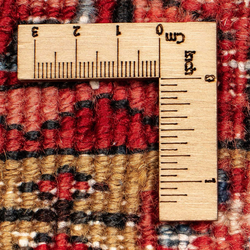 Persisk tæppe - Nomadisk - 397 x 304 cm - mørkerød