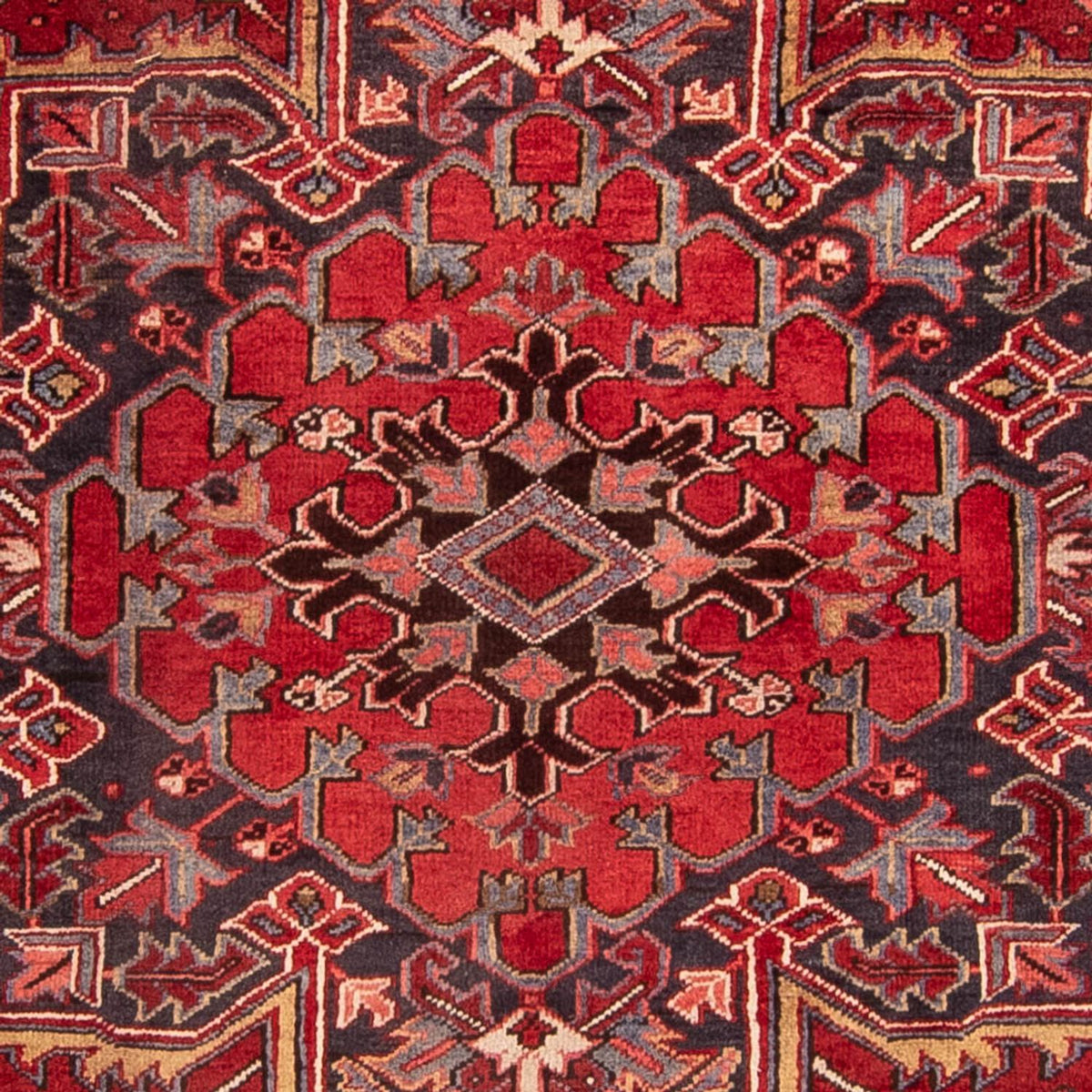 Persisk tæppe - Nomadisk - 345 x 237 cm - mørkerød