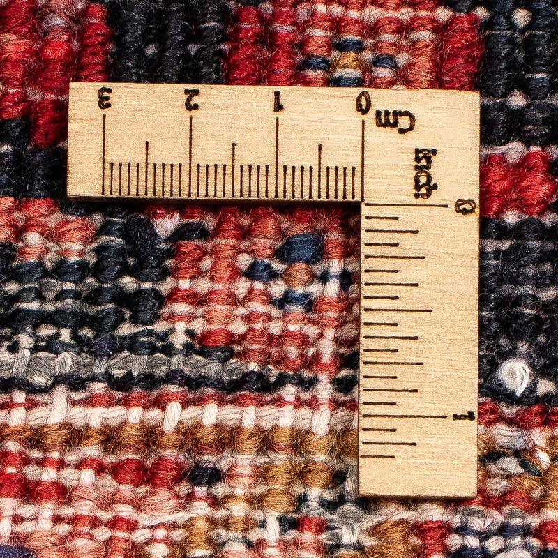 Persisk tæppe - Nomadisk - 384 x 280 cm - mørkerød