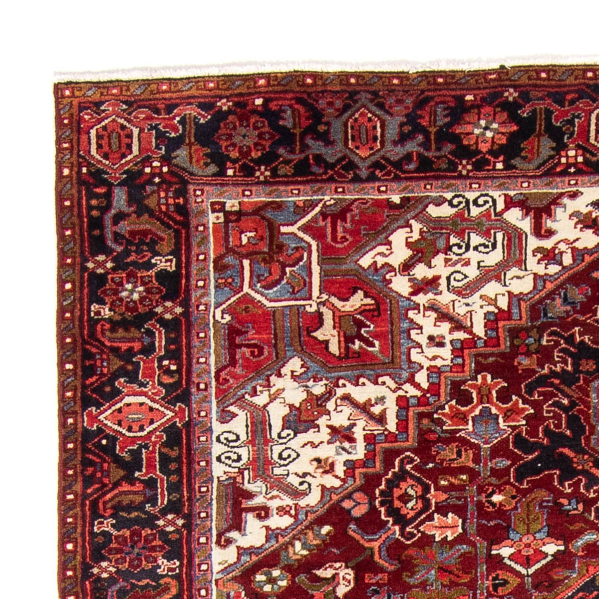 Persisk tæppe - Nomadisk - 348 x 223 cm - mørkerød
