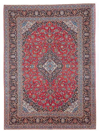 Kashan Tæppe 398x400cm - Persisk tæppe