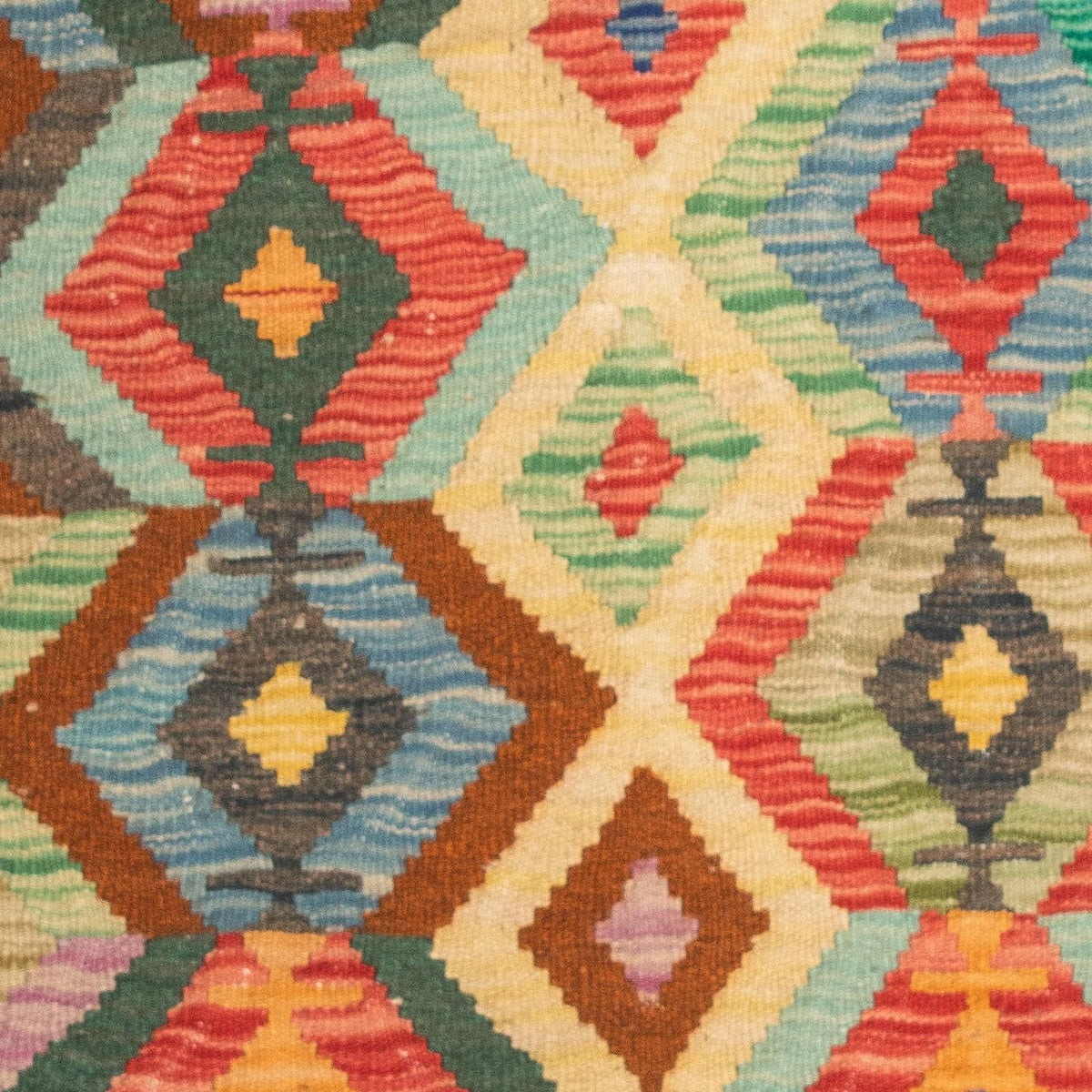 Kelim Carpet - Splash - 125 x 80 cm - flerfarvet