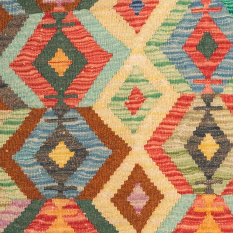 Kelim Carpet - Splash - 125 x 80 cm - flerfarvet