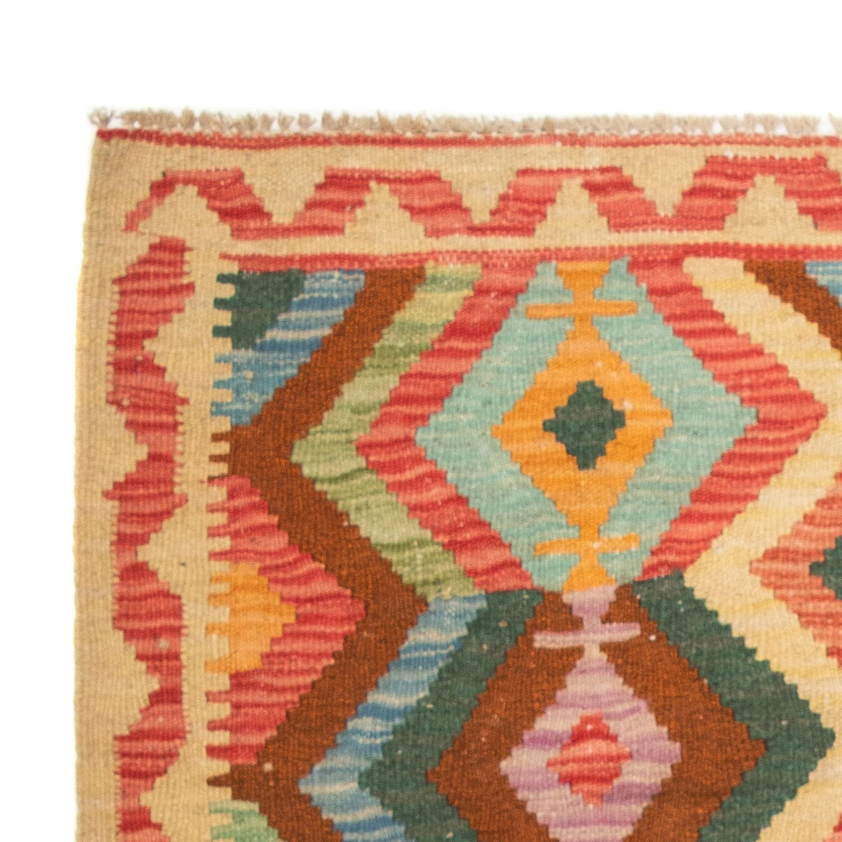 Kelim Carpet - Splash - 125 x 80 cm - flerfarvet