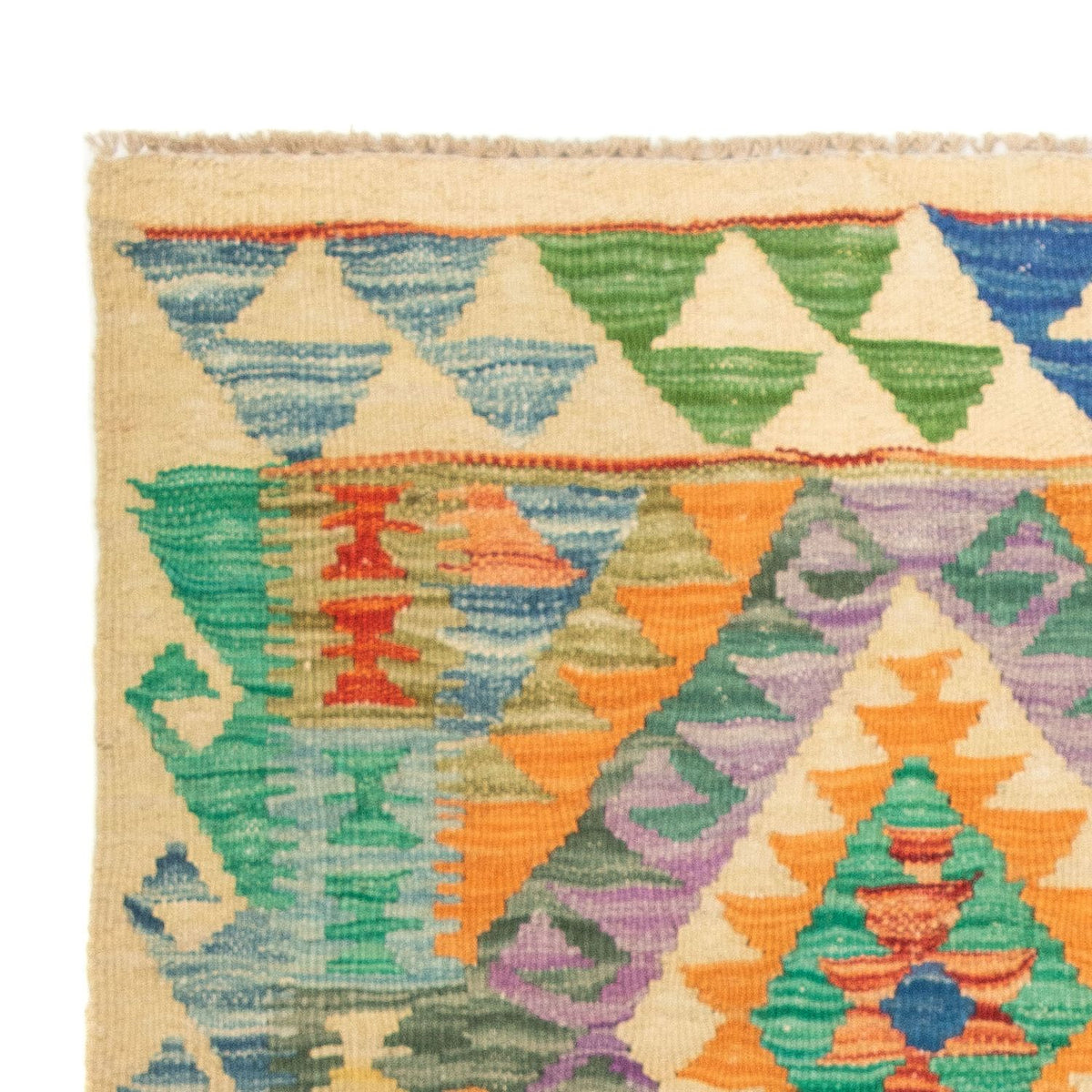 Kelim Carpet - Splash - 125 x 80 cm - flerfarvet