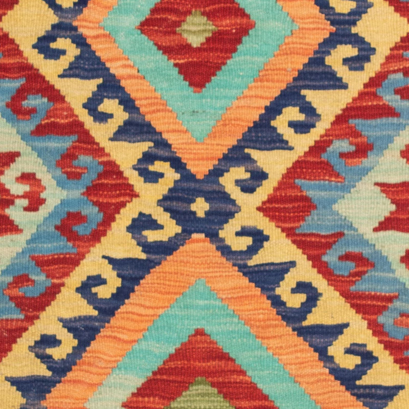 Kelim Carpet - Splash - 125 x 80 cm - flerfarvet