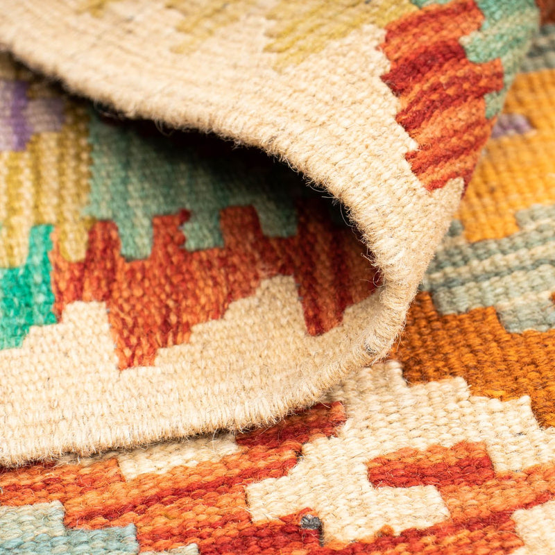 Kelim Carpet - Splash - 125 x 80 cm - flerfarvet