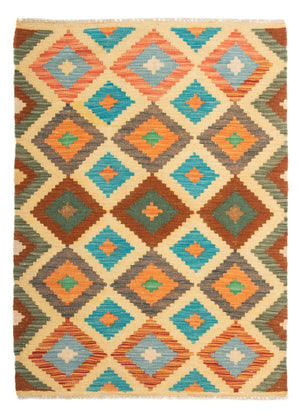 Kelim Carpet - Splash - 125 x 80 cm - flerfarvet