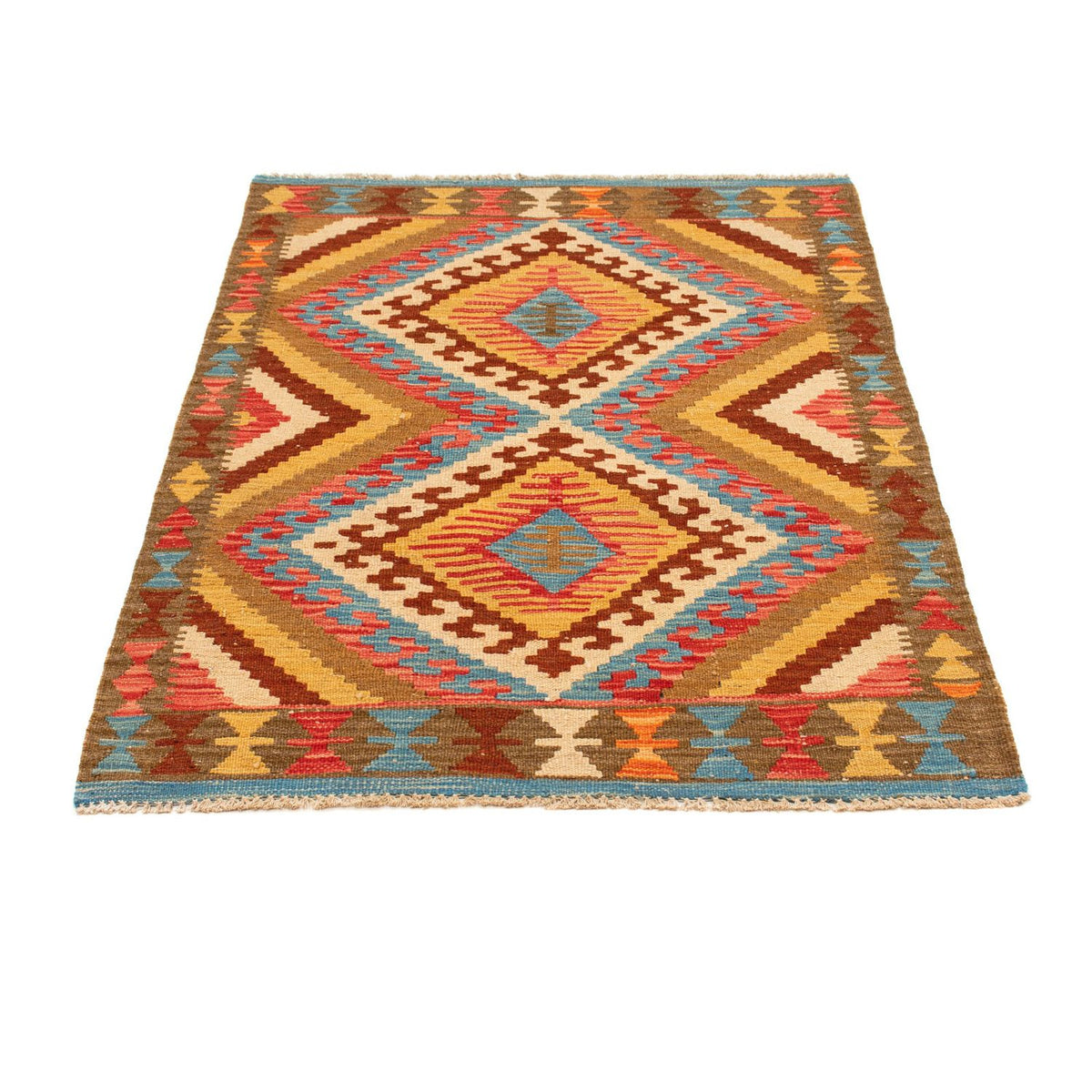Kelim Carpet - Splash - 121 x 85 cm - flerfarvet