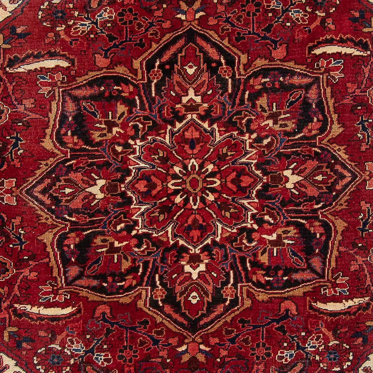 Persisk tæppe - Nomadisk - 347 x 244 cm - mørkerød
