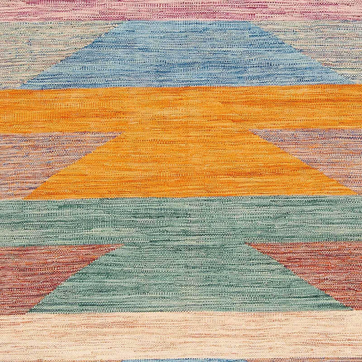 Kelim Carpet - Splash - 244 x 159 cm - flerfarvet