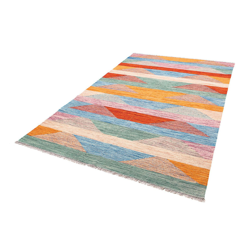 Kelim Carpet - Splash - 244 x 159 cm - flerfarvet