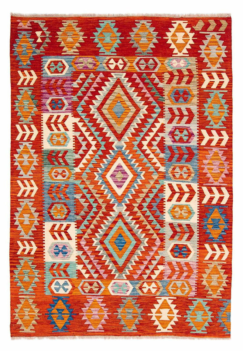 Kelim Carpet - Splash - 236 x 170 cm - flerfarvet