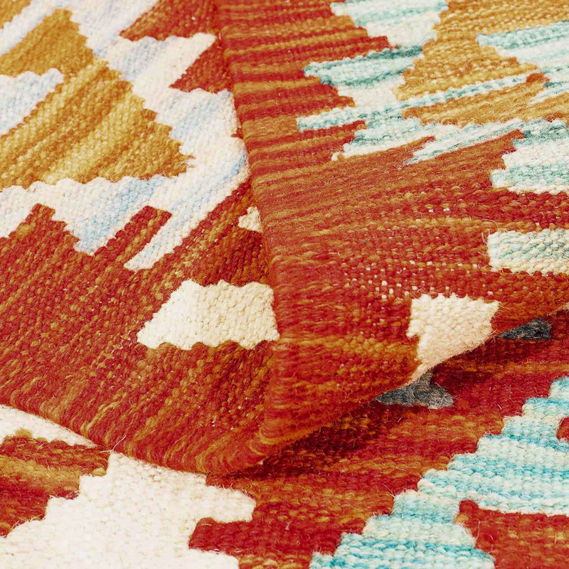 Kelim Carpet - Splash - 236 x 170 cm - flerfarvet
