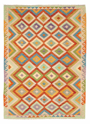 Kelim Carpet - Splash - 241 x 171 cm - flerfarvet