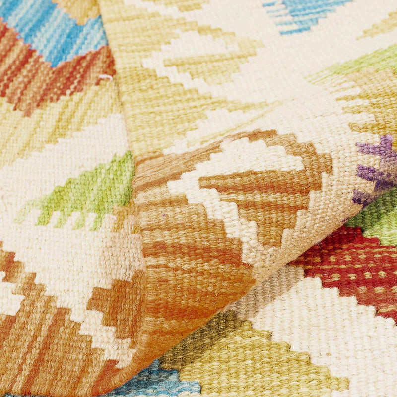 Kelim Carpet - Splash - 241 x 171 cm - flerfarvet