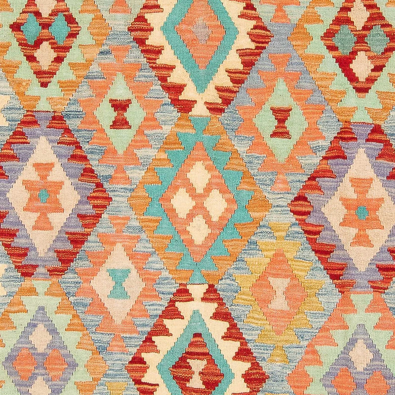 Kelim Carpet - Splash - 193 x 158 cm - flerfarvet