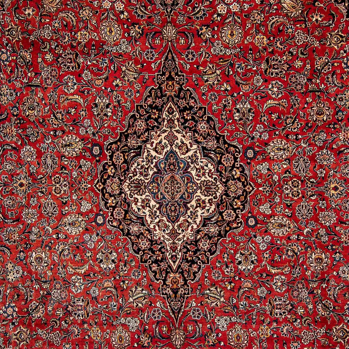 Persisk tæppe - Keshan - 445 x 330 cm - rød