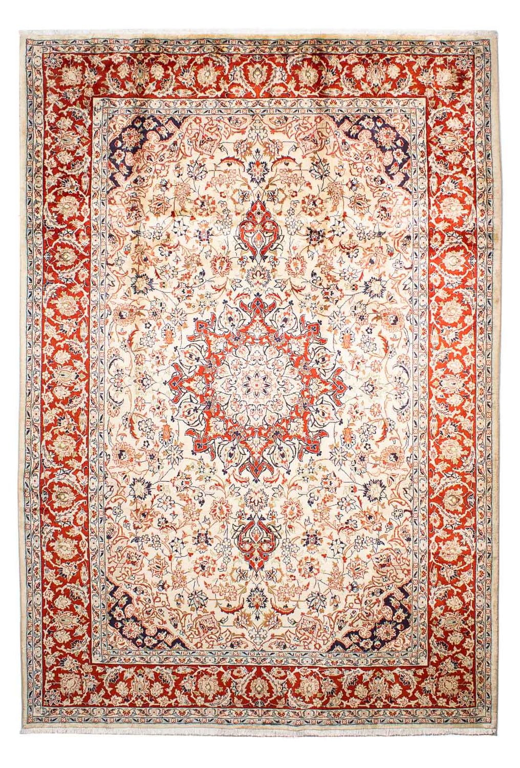 Persisk tæppe - Keshan - 305 x 207 cm - beige