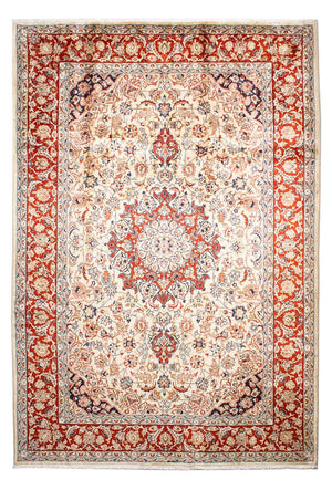 Persisk tæppe - Keshan - 305 x 207 cm - beige