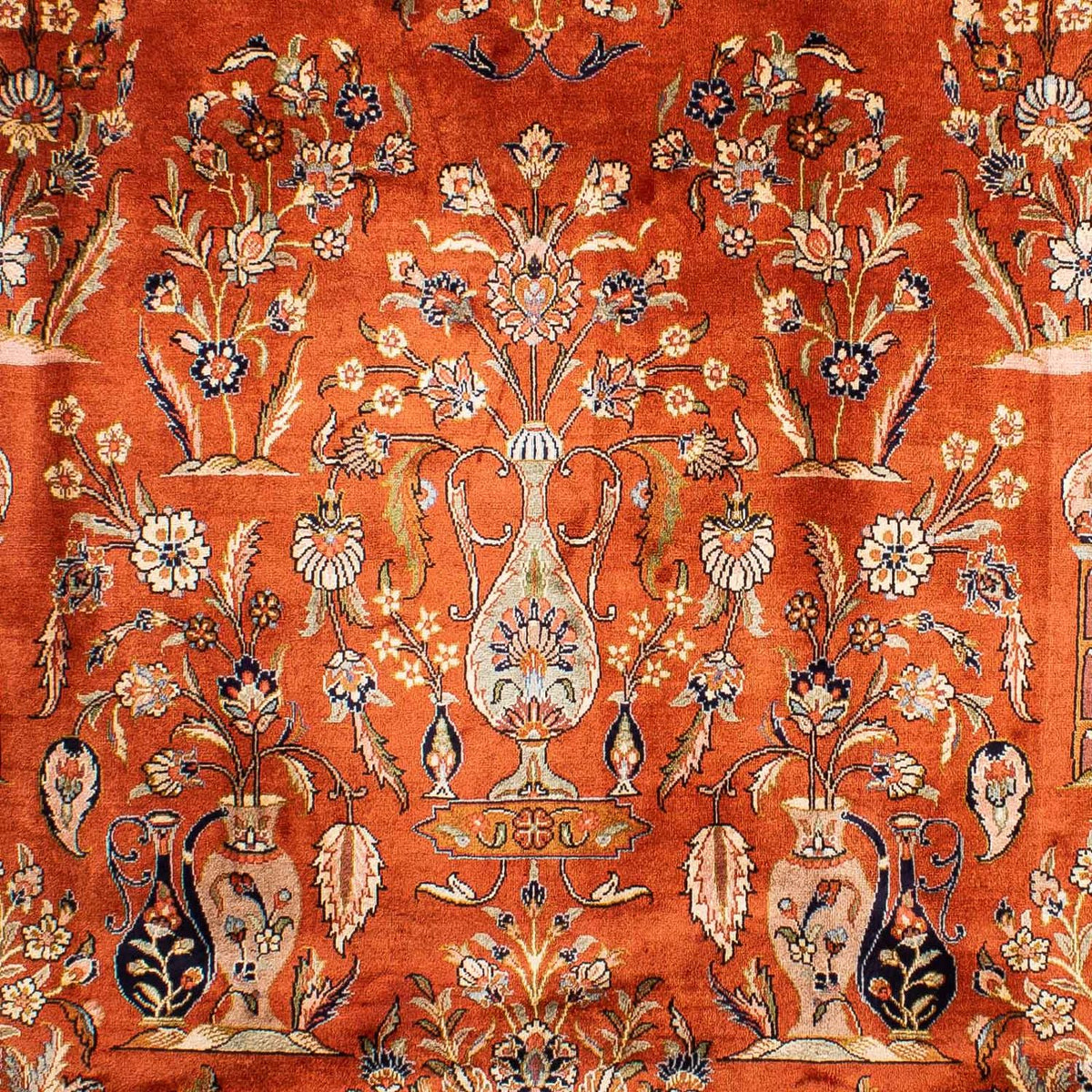 Persisk tæppe - Keshan - 276 x 215 cm - rust