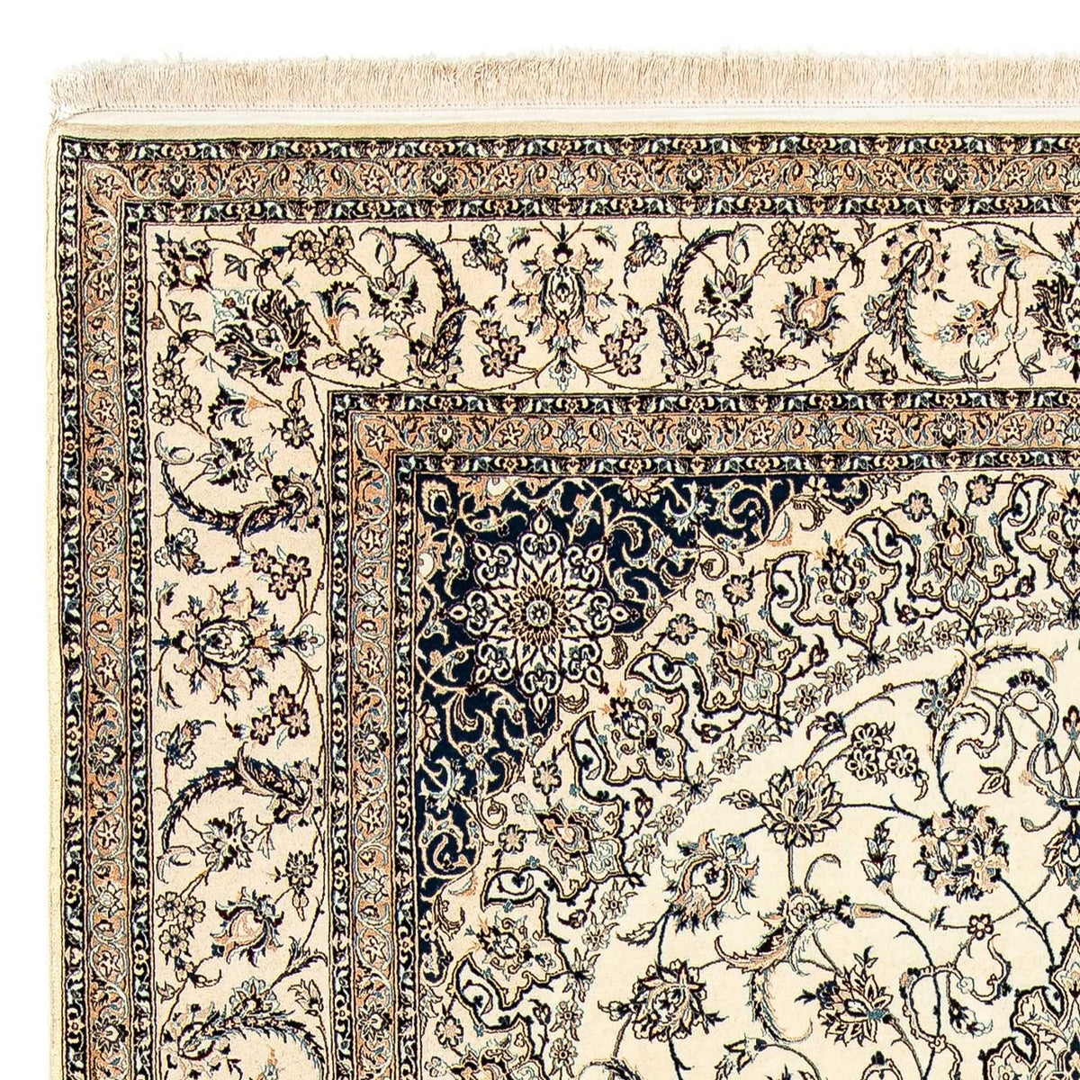 Persisk tæppe - Nain - Premium - 306 x 203 cm - beige