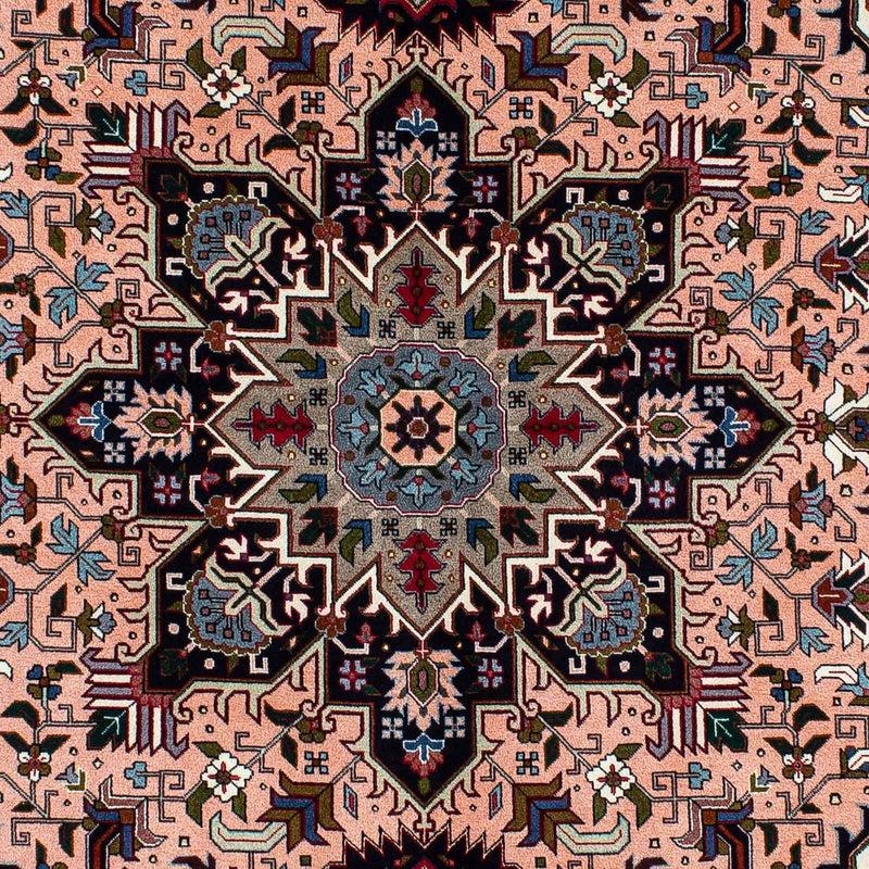 Persisk tæppe - Tabriz - Premium - 202 x 147 cm - lysrød