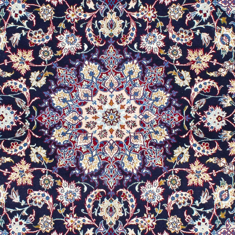 Persisk tæppe - Isfahan - Premium - 243 x 159 cm - mørkerød