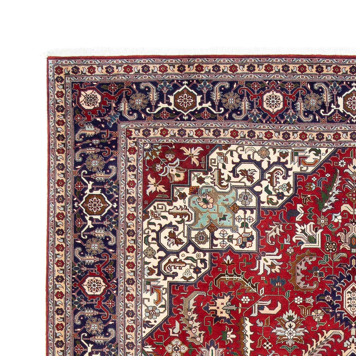 Persisk tæppe - Tabriz - Royal - 297 x 204 cm - mørkerød