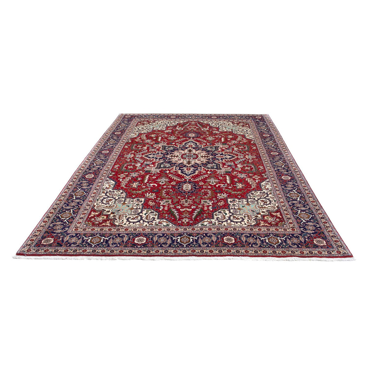 Persisk tæppe - Tabriz - Royal - 297 x 204 cm - mørkerød