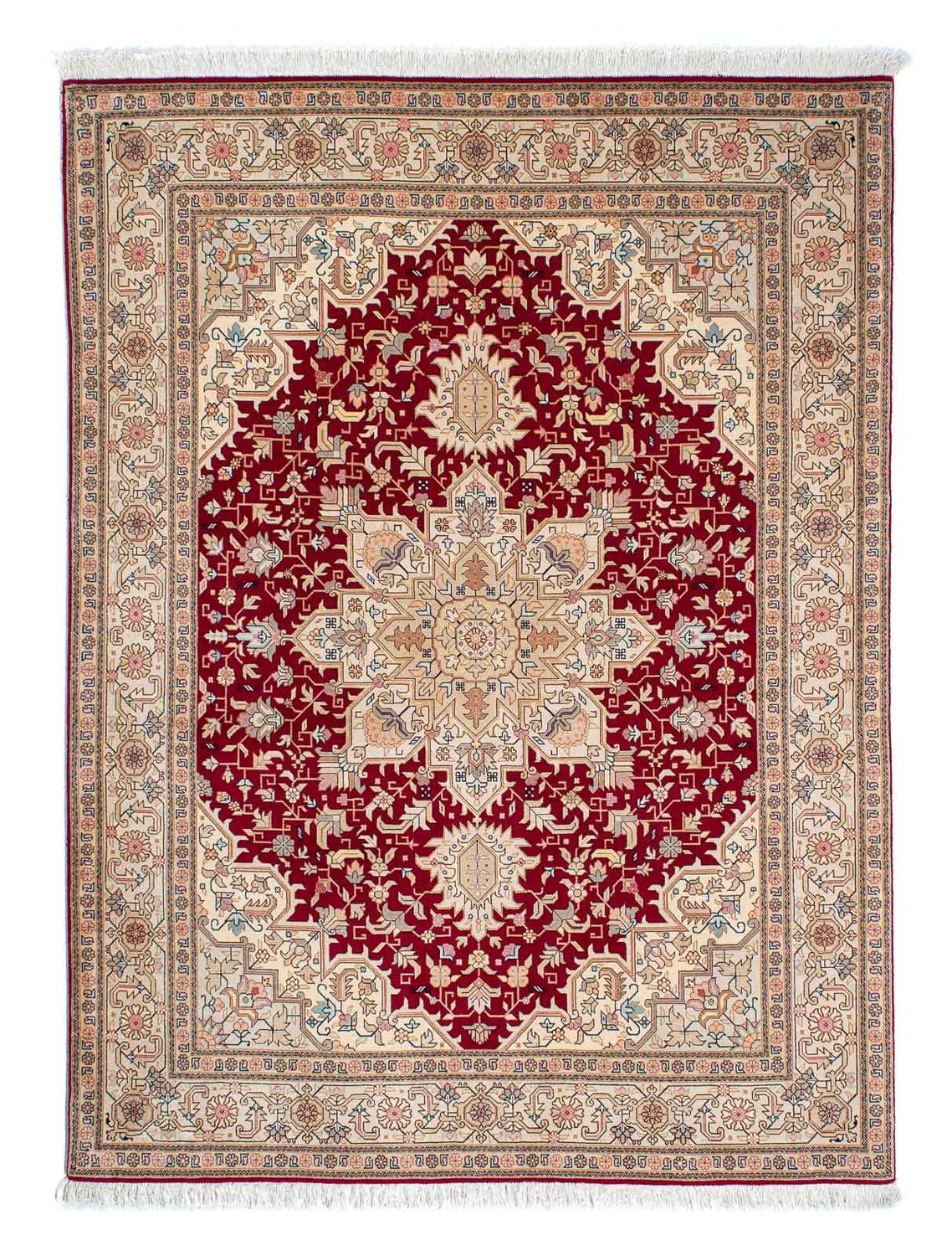 Persisk tæppe - Tabriz - Royal - 203 x 150 cm - rød