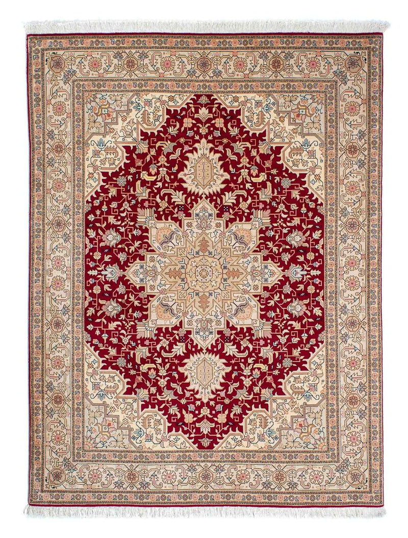 Persisk tæppe - Tabriz - Royal - 203 x 150 cm - rød