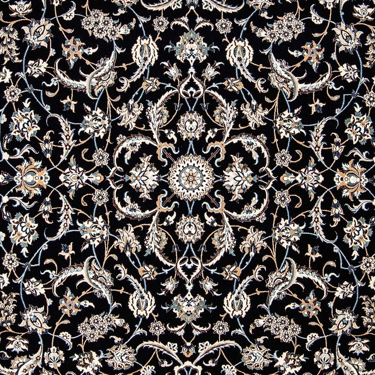Persisk tæppe - Nain - Premium - 297 x 206 cm - mørkeblå